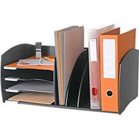 Paperflow Schreibtisch-Organizer, wahlweise 4 od. 8 Fächer, Trennelemente verstellbar