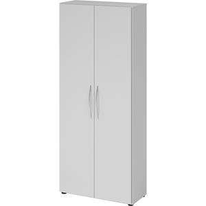 hammerbacher Bueroschrank 5 OH Basic - Lichtgrau/Lichtgrau