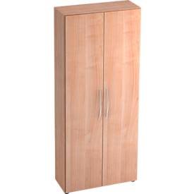 hammerbacher Bueroschrank 5 OH Basic - Nussbaum/Nussbaum