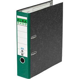 ELBA ordner rado, A4, rugbreedte 80 mm, 20 stuks, groen