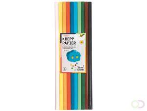 folia Krepppapier-Rollen BASIC, 500 mm x 2 m, sortiert