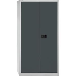 bisley Universal Fluegeltuerenschrank 4 OH - Lichtgrau-Anthrazitgrau