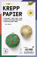 Folia crêpepapier, 10 rollen, ft 200 x 50 cm, geassorteerde kleuren, X-Mas