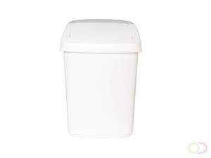 Rubbermaid witte afvalbak met swing deksel, 25 liter (VB003986)