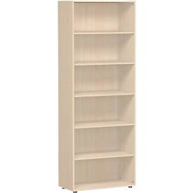 ALICANTE boekenkast, 6 OH, 5 legborden, B 800 x D 400 x H 2160 mm, ahorndecor