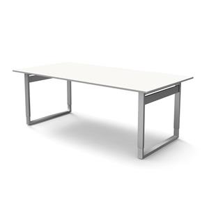 Kerkmann Vergadertafel Atwork wit 200x100cm verstelbaar