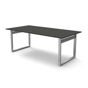 Kerkmann Vergadertafel Atwork antraciet 200x100cm verstelbaar