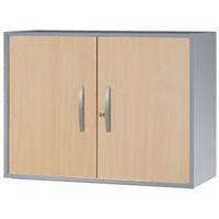 kerkmann Fluegeltuerenaufsatzschrank 2 OH - Buche-Silber