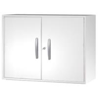 kerkmann Fluegeltuerenaufsatzschrank 2 OH - Lichtgrau