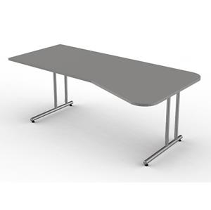 kerkmann Freiformschreibtisch Start Up 195 x 80/100 - Grafit