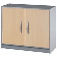kerkmann Bueroschrank 2 OH - Buche-Silber
