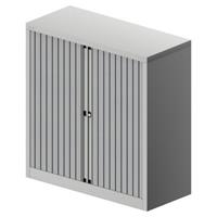 bisley Euro Rollladenschrank 2,5 OH - Lichtgrau / Lichtgrau