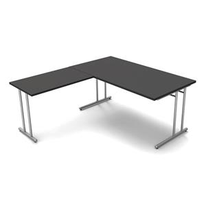Kerkmann Hoekbureau Profi antraciet 160cm
