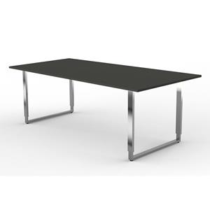 Kerkmann Vergadertafel Spirit antraciet 200x100cm verstelbaar