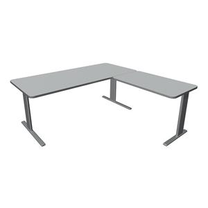 Kerkmann Hoekbureau Unic comfort grijs 180x180cm