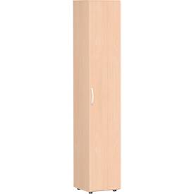 Archiefkast PALENQUE, 6 ordnerhoogten, B 400 x D 420 x H 2160 mm, beukenpatroon