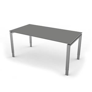 Kerkmann Eettafel Beta 160cm grijs hoogte verstelbaar