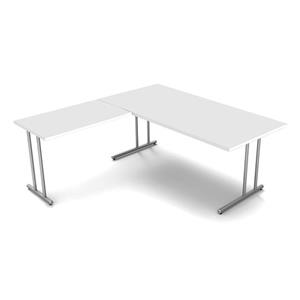 kerkmann Schreibtisch Start Up 180 x 180 - Weiss