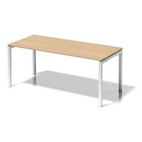 BISLEY Bureautafel CITO, U-onderstel, h x b x d = 740 x 1800 x 800 mm, onderstel wit, blad ahornhout