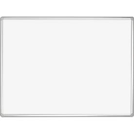 Franken Whiteboard PRO, geëmailleerd, wandmontage in staand en liggend formaat, frame van wit gelakt staal en aluminium, magnetisch, opbergbak, 900 x 1800 mm