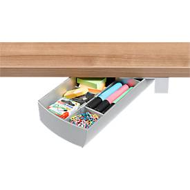 Ninka Opbergdoos onderbouw draaiende lade SWING draaibaar, blank aluminium