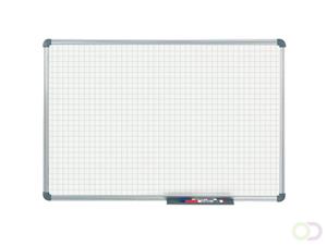 Maul Whitebord Office, alu-prof,magn,gel.staal, ruit 2cm, 100x150