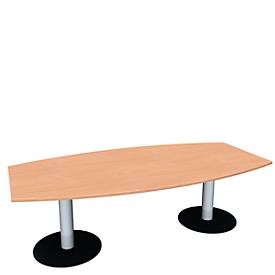 Vergadertafel, B 2400 mm, beuken