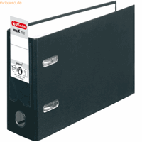 herlitz Ordner Kunststoff A5 quer maX.file protect 75mm schwarz