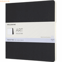 moleskine Skizzenblock Square 19x19cm 120g/qm Kartoneinband schwarz