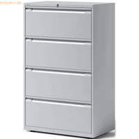bisley Schubladenschrank Essentials 4 Schubladen lichtgrau