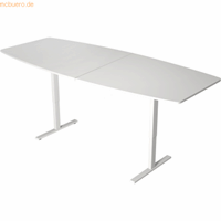 Kerkmann Zit sta vergadertafel Teamwork wit 250x105cm