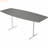 Kerkmann Zit sta vergadertafel Teamwork grijs 250x105cm