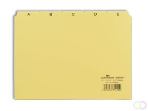 durable Leitregister A-Z A5quer PP 25-teilig gelb