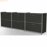 kerkmann Sidebaord Artline BxTxH 236x38x78cm 6 Schubfächer anthrazit