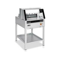 Ideal Professionele stapelsnijmachine met EASY-CUT, automatische achteraandruk met touchpad en IR veiligheidslijn op de voortafel. Voo