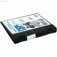 wedo Präsentationsordner Ergogrip A4 30mm 4 Ringe schwarz