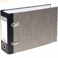 exacompta Ordner A5 quer Wolkenmarmor 70mm grau