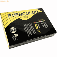 Clairefontaine Evercolor gekleurd gerecycleerd papier, A4, 80 g, 500 vel, citroengeel