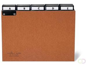 durable Leitregister A5 quer A-Z Pressspan 5/5-Teilung braun