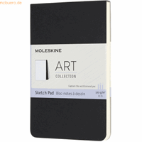 moleskine Skizzenblock Pocket A6 120g/qm Kartoneinband schwarz