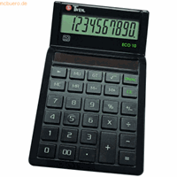 Desktopcalculator Twen Eco 10, 10-cijferig display op zonne-energie, MU & GT-functie en 10-cijferig display.