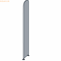 kerkmann Abschlusswange Büroregal Dante BxTxH 2,2x32,5x225cm lichtgrau