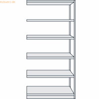 kerkmann Büroregal Progress 500 Anbauregal BxTxH 75x40x190cm 6 Böden l