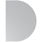 mcbuero.de Anbautisch mit Fuß 60x80cm Grau/Silber