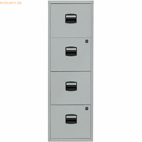 bisleyhome Bisley home Hängeregistraturschrank 4 Schübe 1-bahnig silber