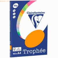 Clairefontaine Fluor oranje A4 Gekleurd papier 80 grams (100 vel)