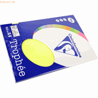 Clairefontaine Fluor geel A4 Gekleurd papier 80 grams (100 vel)