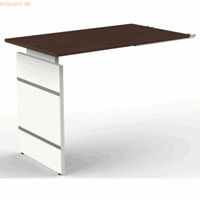 kerkmann Anbautisch Form 4 mit Wangengestell 100x60x68-76cm wenge