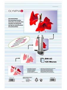 olympia Laminierfolien DIN A3, 25 stuks 125 mic
