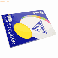 clairefontaine 5 x  Kopierpapier Trophee A4 160g/qm VE=50 Blatt kanarie